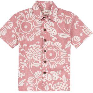 Kahala Pink Duke's Pareo Hawaiian shirt in Guava